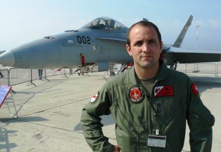 Nicolas Rossier alias Vincent, pilote de F/18